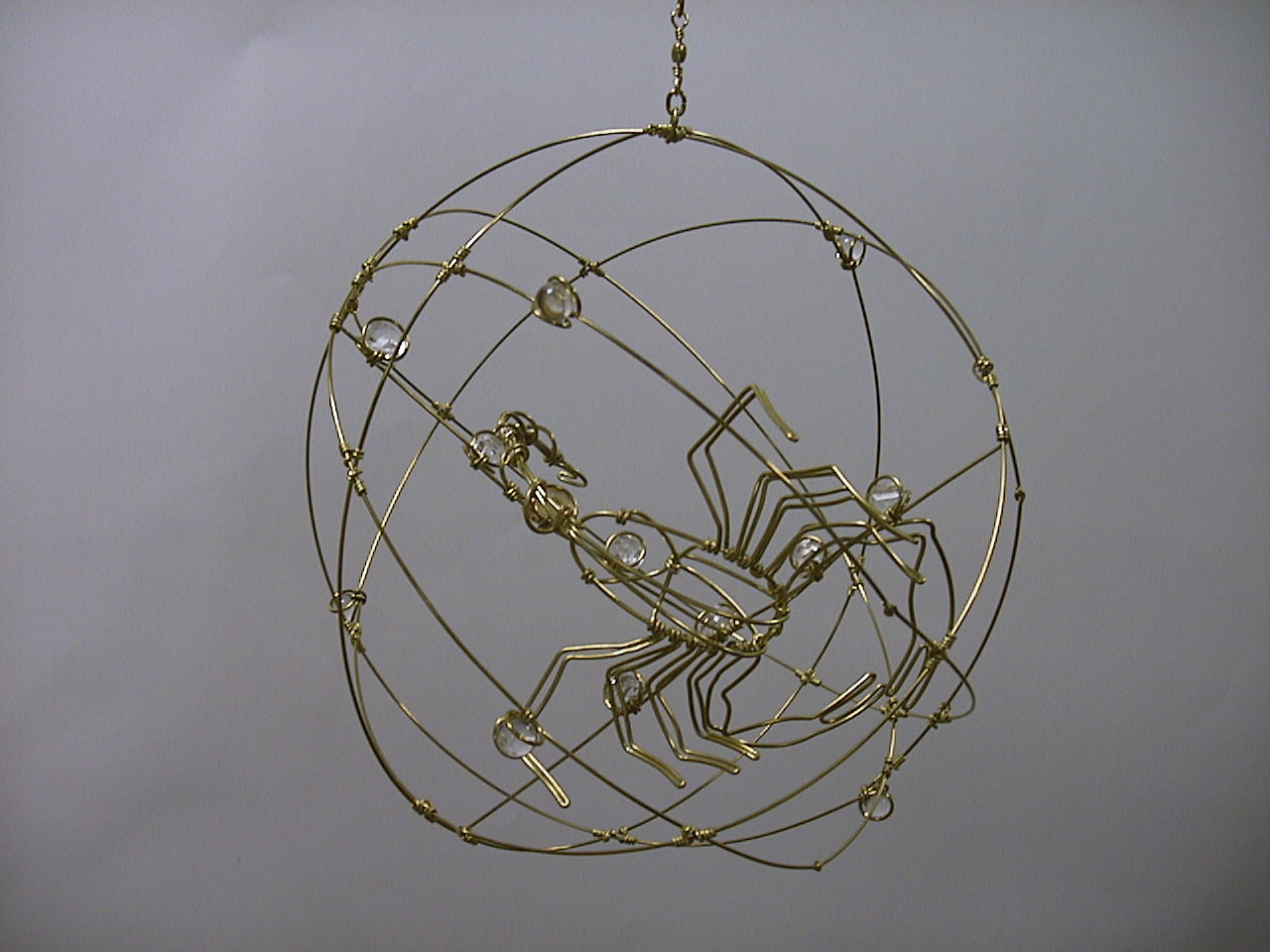 針金細工 動くオブジェ 12星座（てんびん座 さそり座） : 針金細工職人