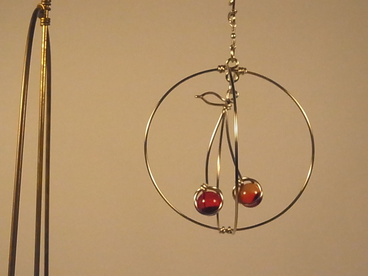 針金の球体 モビール オブジェ jun.wireart◁他の作品投稿も観てね😉♪ 今日は先日オーダー