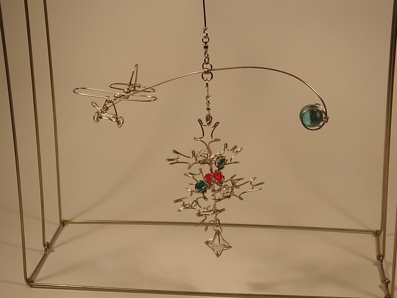 針金細工 動くオブジェ ヒコーキとモビールツリー 針金細工職人 銀三こと林雄三のブログ 西荻窪 アビアント 店主