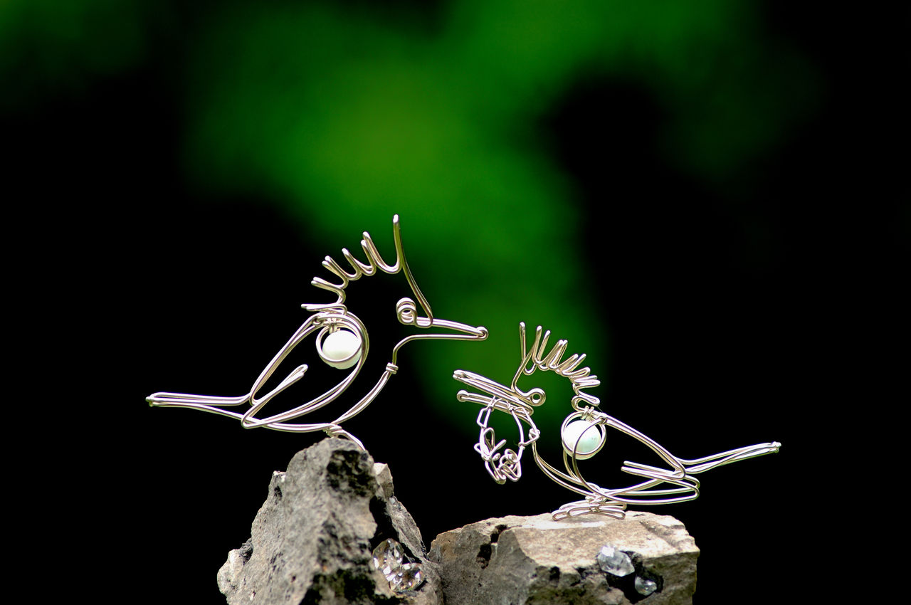 針金細工 鳥 （カワセミ・ヤマセミ） : 針金細工職人 銀三こと林雄三の