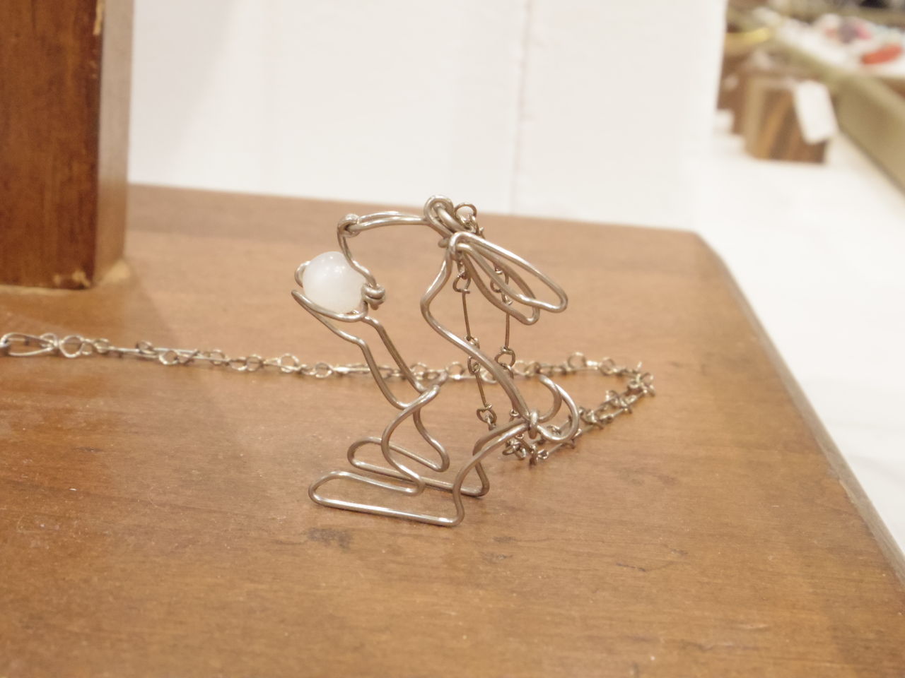 針金細工 アクセサリー ペンダントトップ ウサギ : 針金細工職人