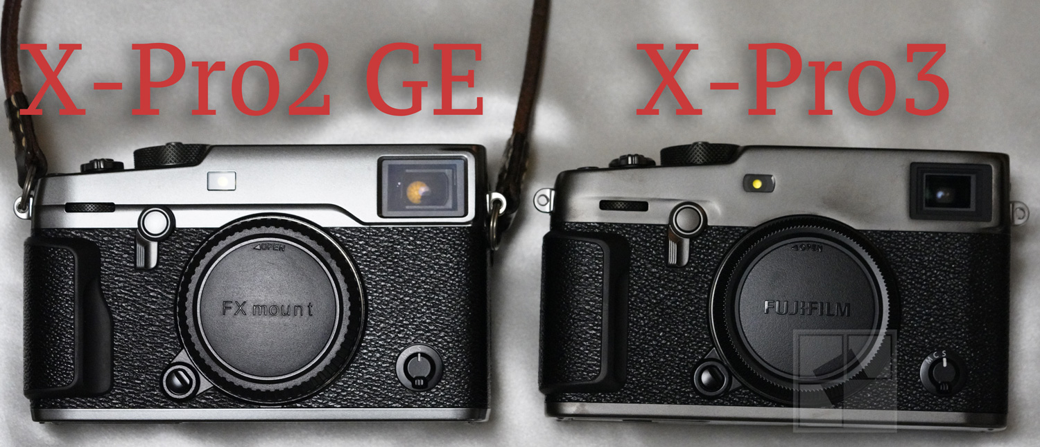 X-Pro3: X-Pro3のDURATECT BLACKとX-Pro2 グラファイト版の色や形の