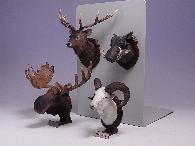 ユージン 立体カプセル百科事典 ハンティング・トロフィー（4種） : は