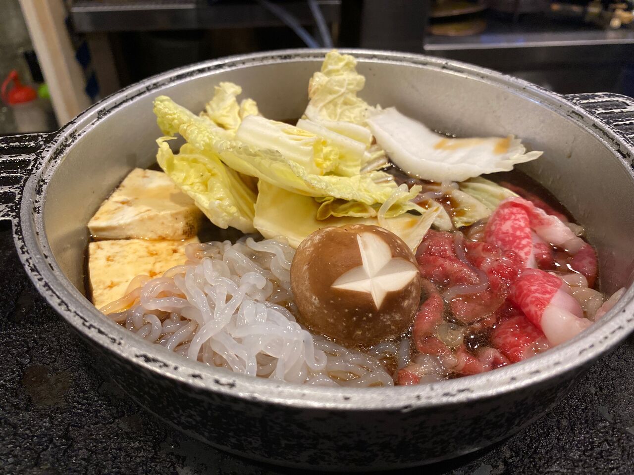 東京 西巣鴨 しゃぶ辰の1人すき焼き 国産牛ロースすきやき定食 揚げ物放浪記 油の大将