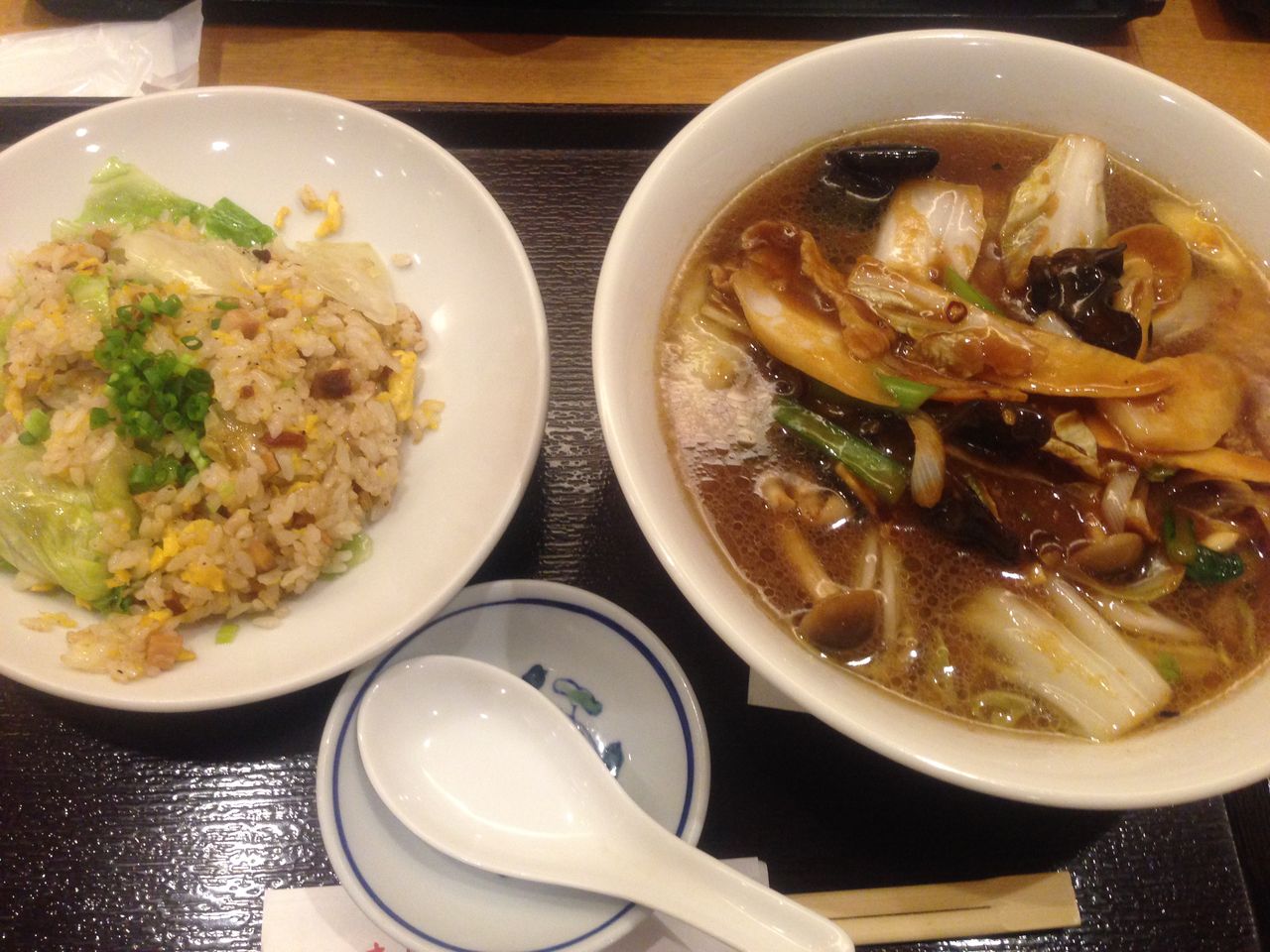 府中 伊勢丹 府中店 レストラン街 中華 北京烤鴨 中華麺セット 揚げ物放浪記 油の大将