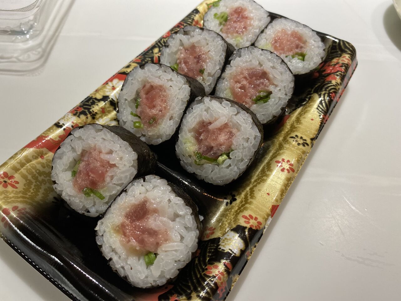 テイクアウト 東京 東小金井 魚力のねぎとろ巻 揚げ物放浪記 油の大将 テイクアウト 東京 東小金井 魚力のねぎとろ巻 揚げ物放浪記 油の大将