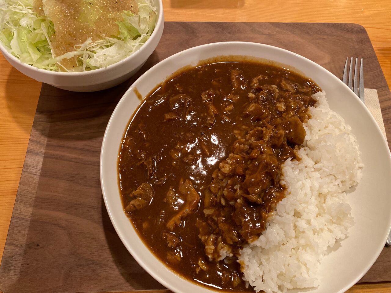 東京 銀座 カレー屋ドムドムのハンバーガー屋さんの和牛すじ肉カレー 揚げ物放浪記 油の大将