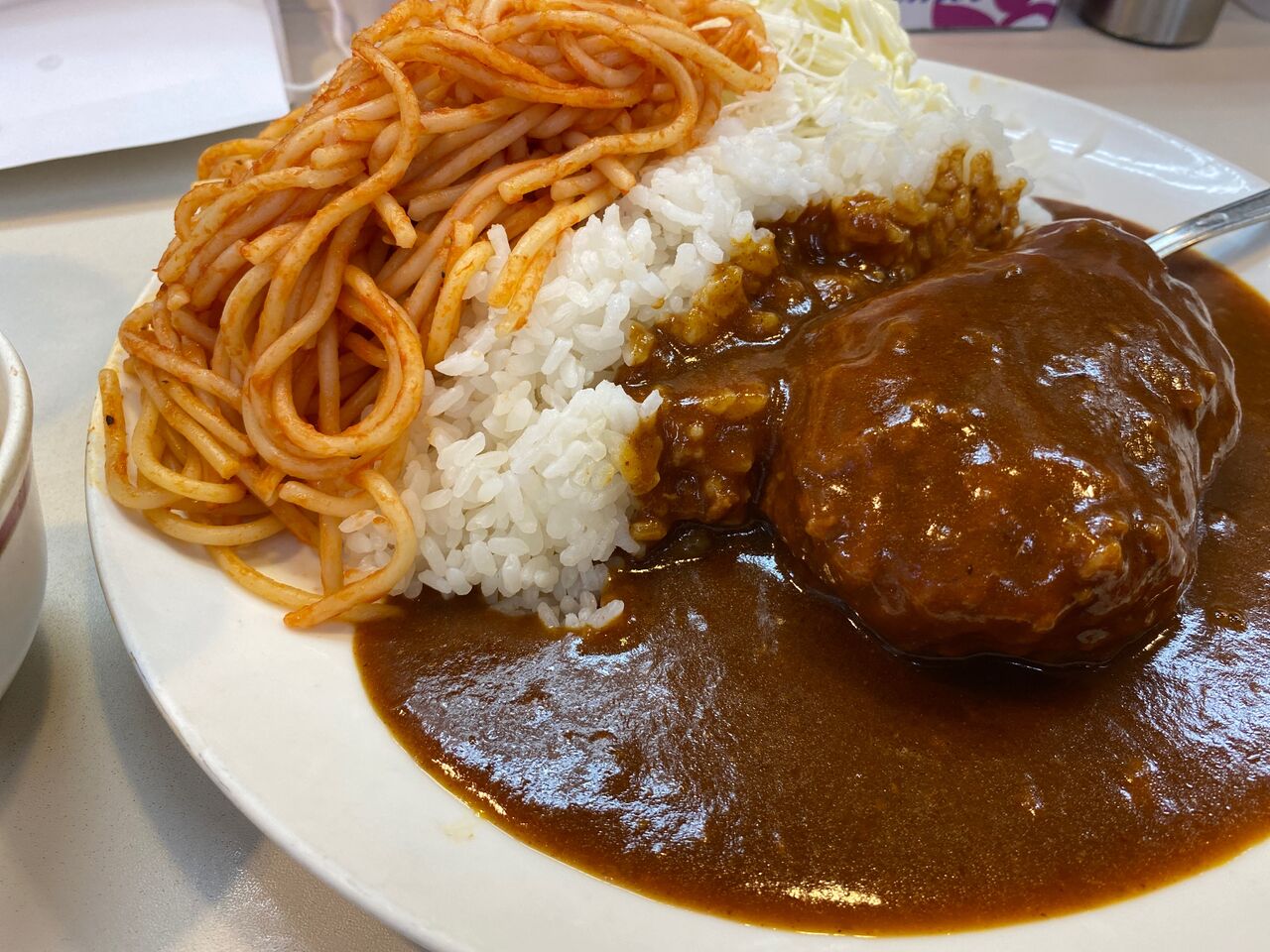 東京 新橋 むさしや の 日本の洋食 ハンバーグ丼 揚げ物放浪記 油の大将