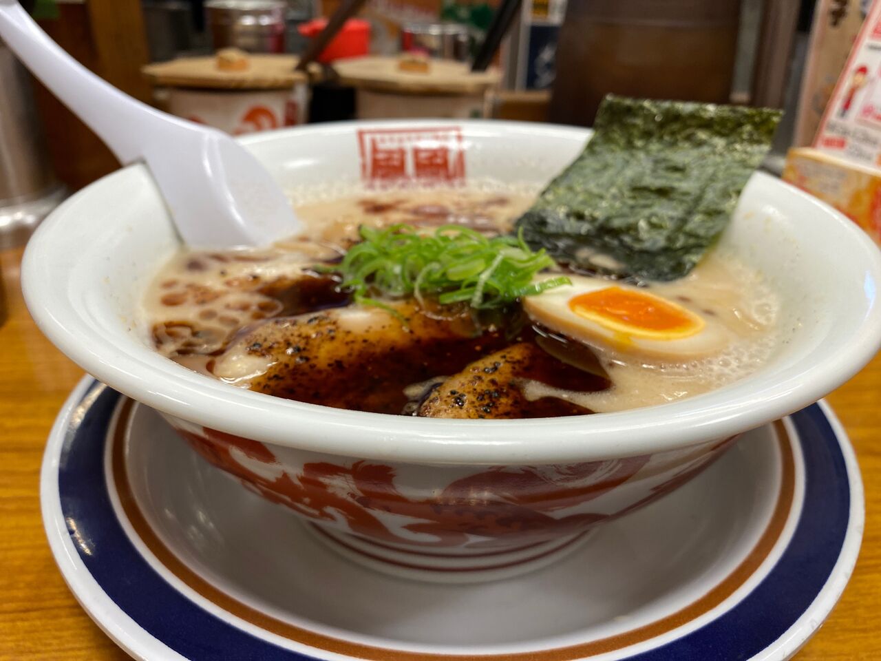 東京・武蔵小金井】風風ラーメンの熊本ラーメン風バリコクとんこつラーメン : 揚げ物放浪記－油の大将