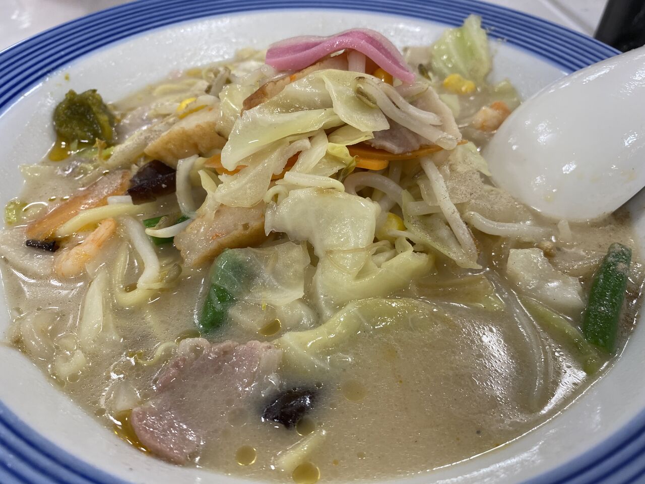 東京 武蔵境 長崎ちゃんぽんリンガーハットの長崎ちゃんぽんｗ 半炒飯 揚げ物放浪記 油の大将