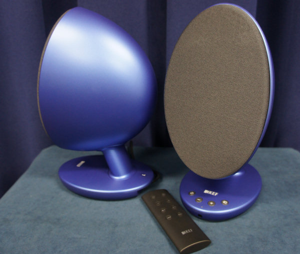 KEF 高音質アクティブスピーカー EGG ブルー 美品 KEF 高音質アクティブスピーカー EGG ブルー 美品