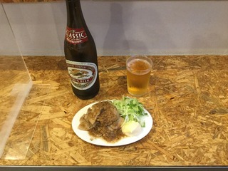 ビールあさひさんの肉しょうが