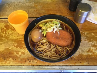 コロッケそば味玉子
