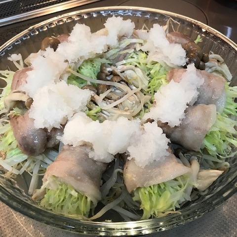 豚肉のキャベツ蒸し