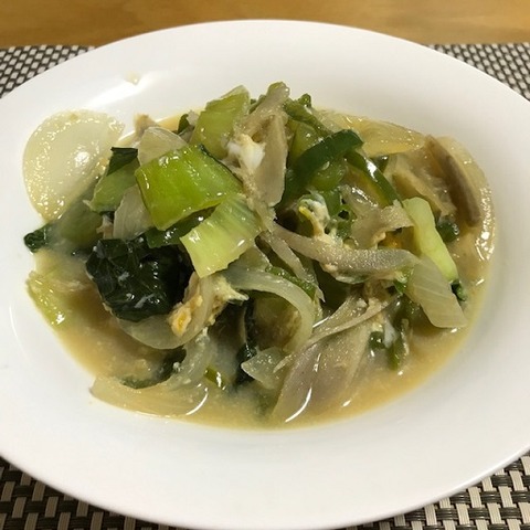 ゴボウとピーマンの柳川風