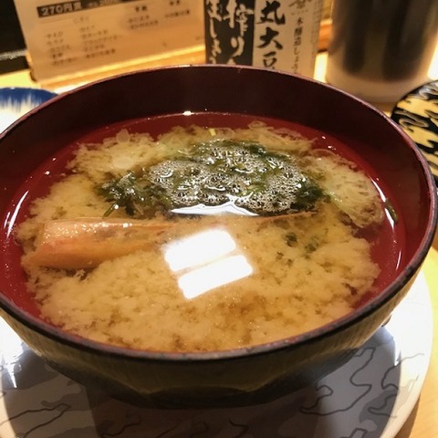 海老の味噌汁