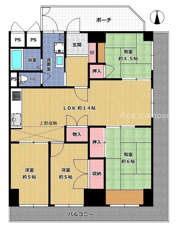 シャルマン今里　間取