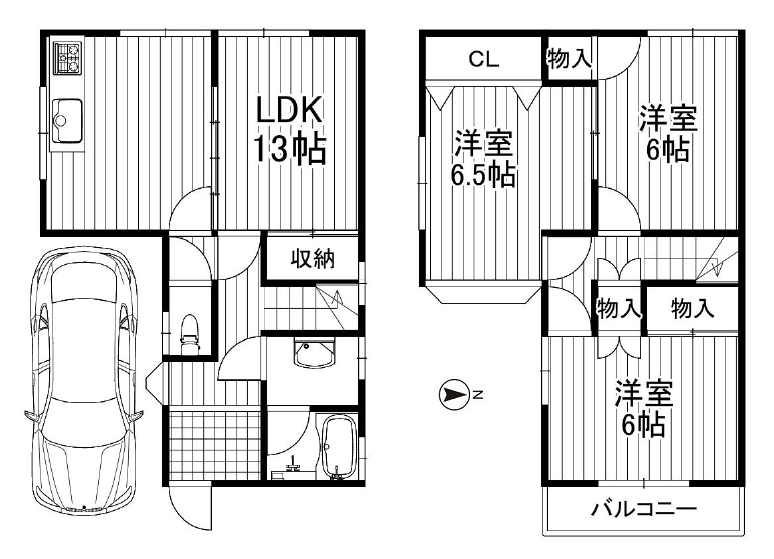 刑部4間取 ハウコン