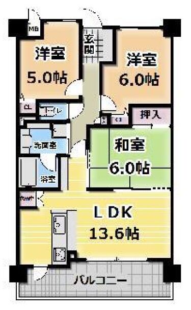 アジュール間取