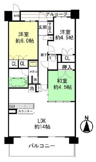 ベリ西脇 間取