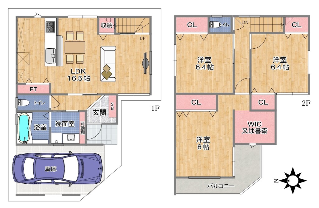 六反 D号地間取