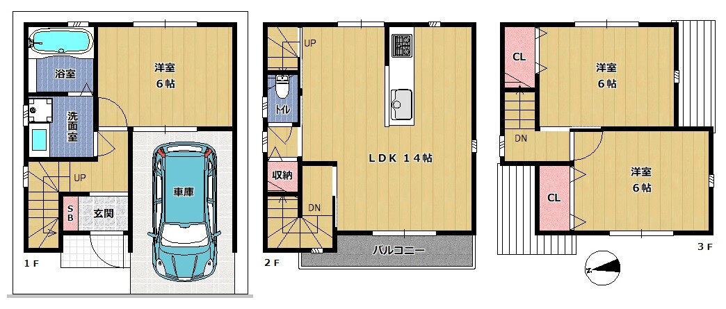 瓜破2 新築間取