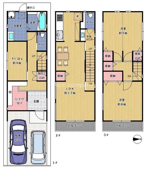 八尾竹渕西 間取