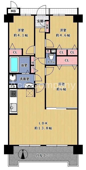 ｸﾞﾘｰﾝｺｰﾎﾟ間取