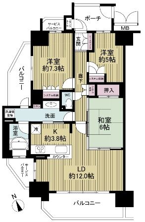 レイシアコート 間取
