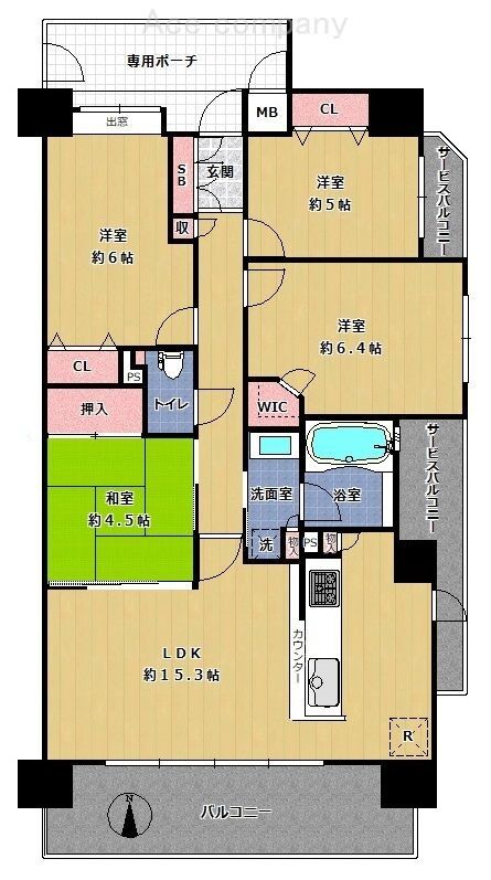 ｸﾞﾗﾝｱｯｼｭ間取