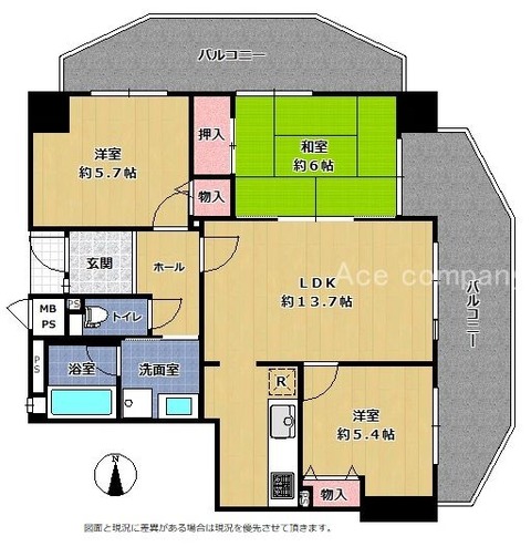 ドムール平野南 間取 ネーム有り