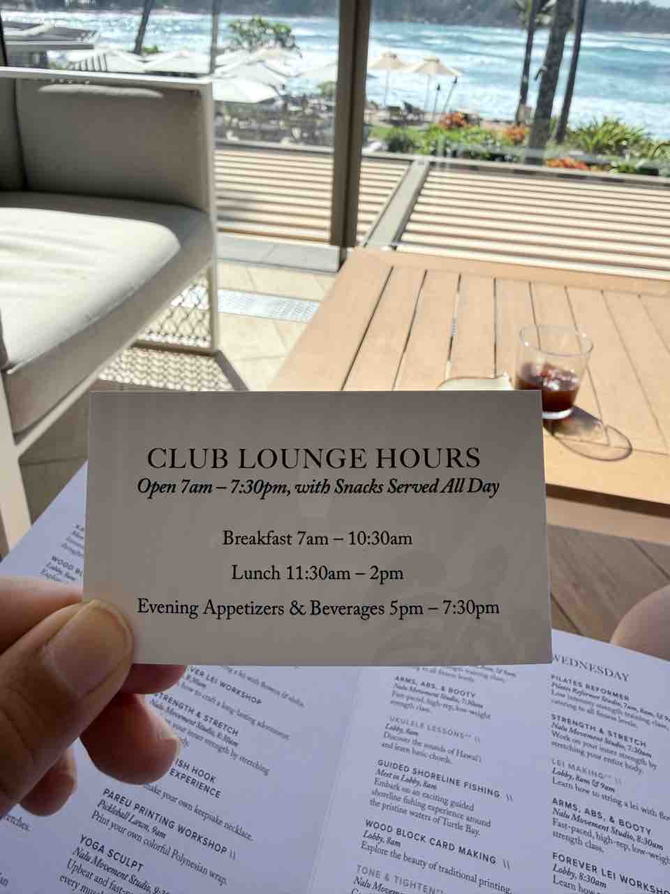 リッツカールトン・タートルベイ】1人175ドルのクラブラウンジ体験