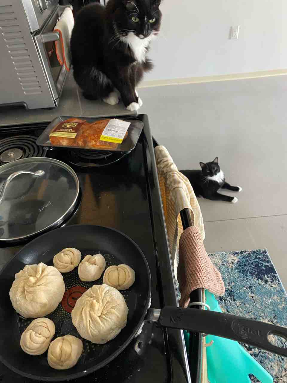 手作り肉まんと花巻のディナー ハワイネコ ブログ