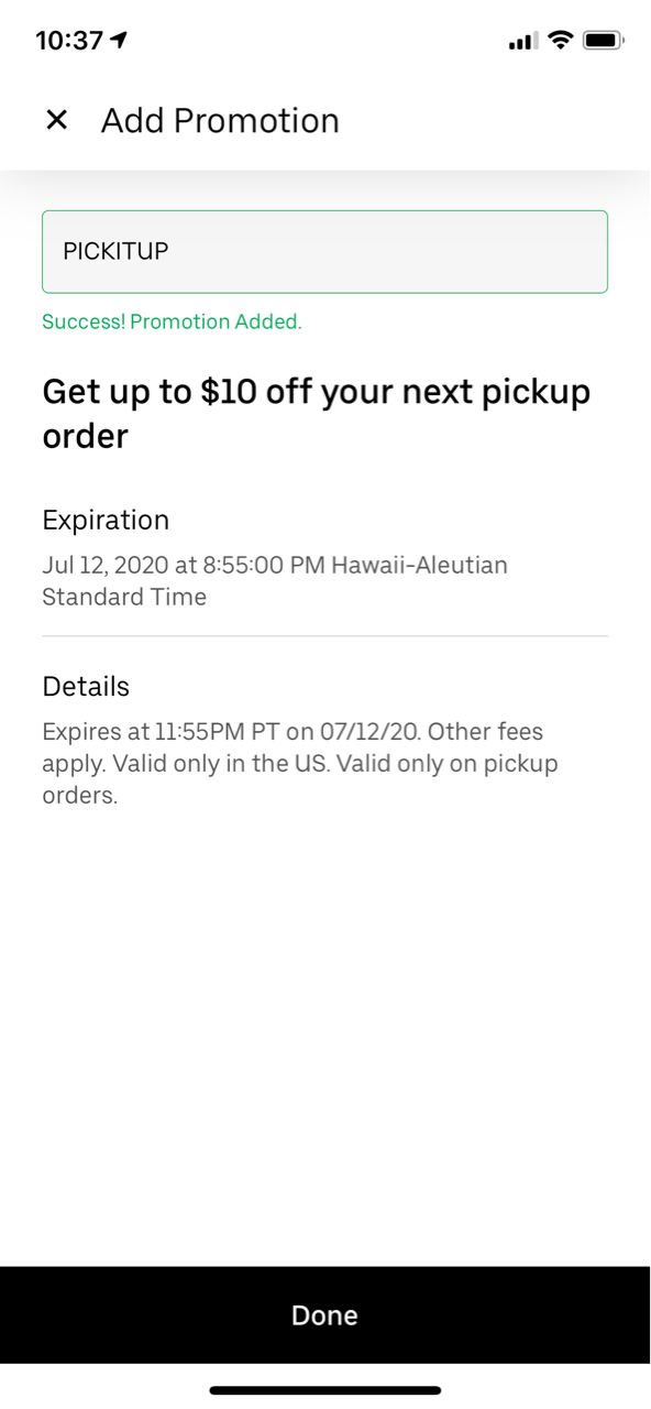 Uber eatsのピックアップが10ドルオフ！【お得情報】 : ハワイネコ ブログ