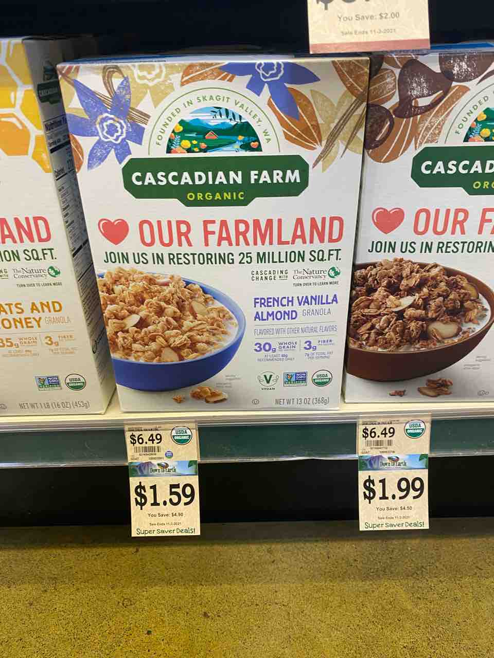 CASADIAN FARM】セールで1.99ドルのシリアル食べ比べ【ダウントゥーアース】 : ハワイネコ ブログ