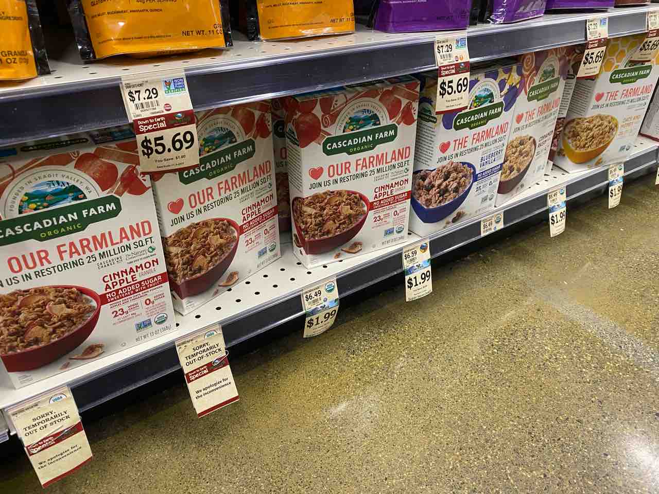 CASADIAN FARM】セールで1.99ドルのシリアル食べ比べ【ダウントゥーアース】 : ハワイネコ ブログ