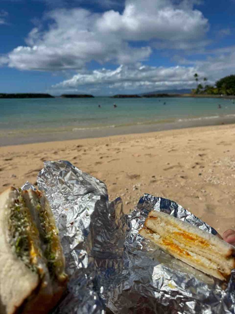 【ご飯日記】海でサンドイッチ・マックでディナー・良き日曜日