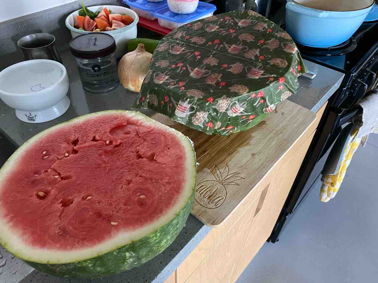 スイカが冷蔵庫に入った ランチも野菜 野菜チャレンジ ハワイネコ ブログ