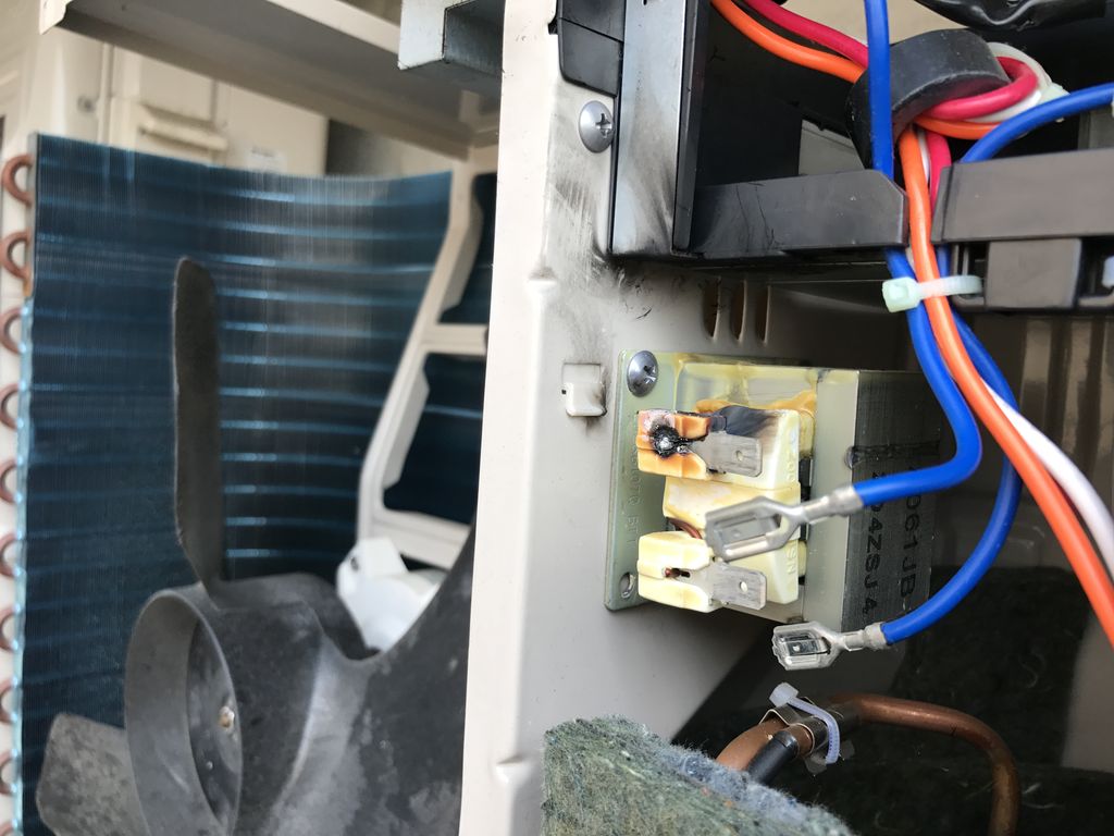 エアコン室外機修理 やっかいな基盤交換 トランス焼損 Activehouseのブログ