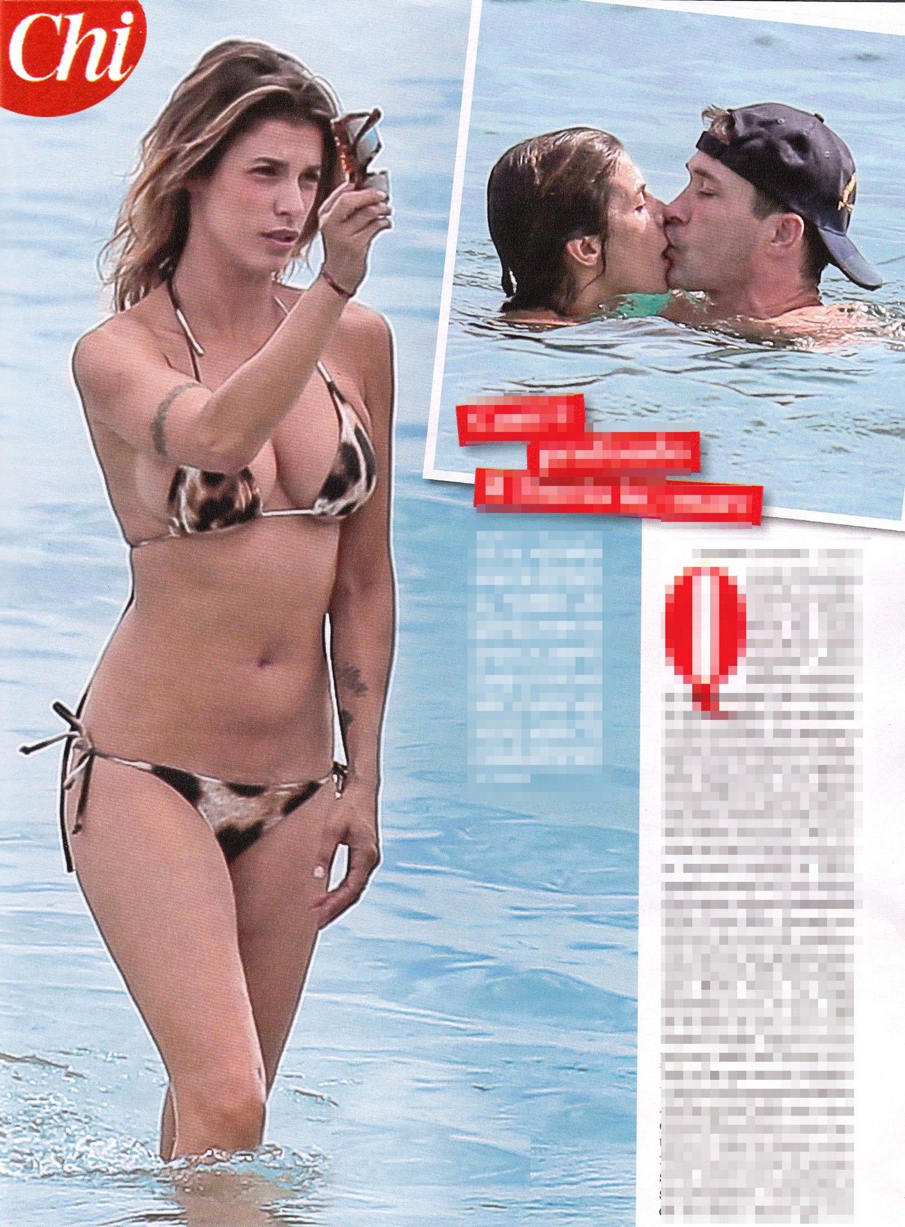 Elisabetta Canalis Topless Chi Italy July 2 14 世界の女優たちの美しくセクシーな光景 Actress ews