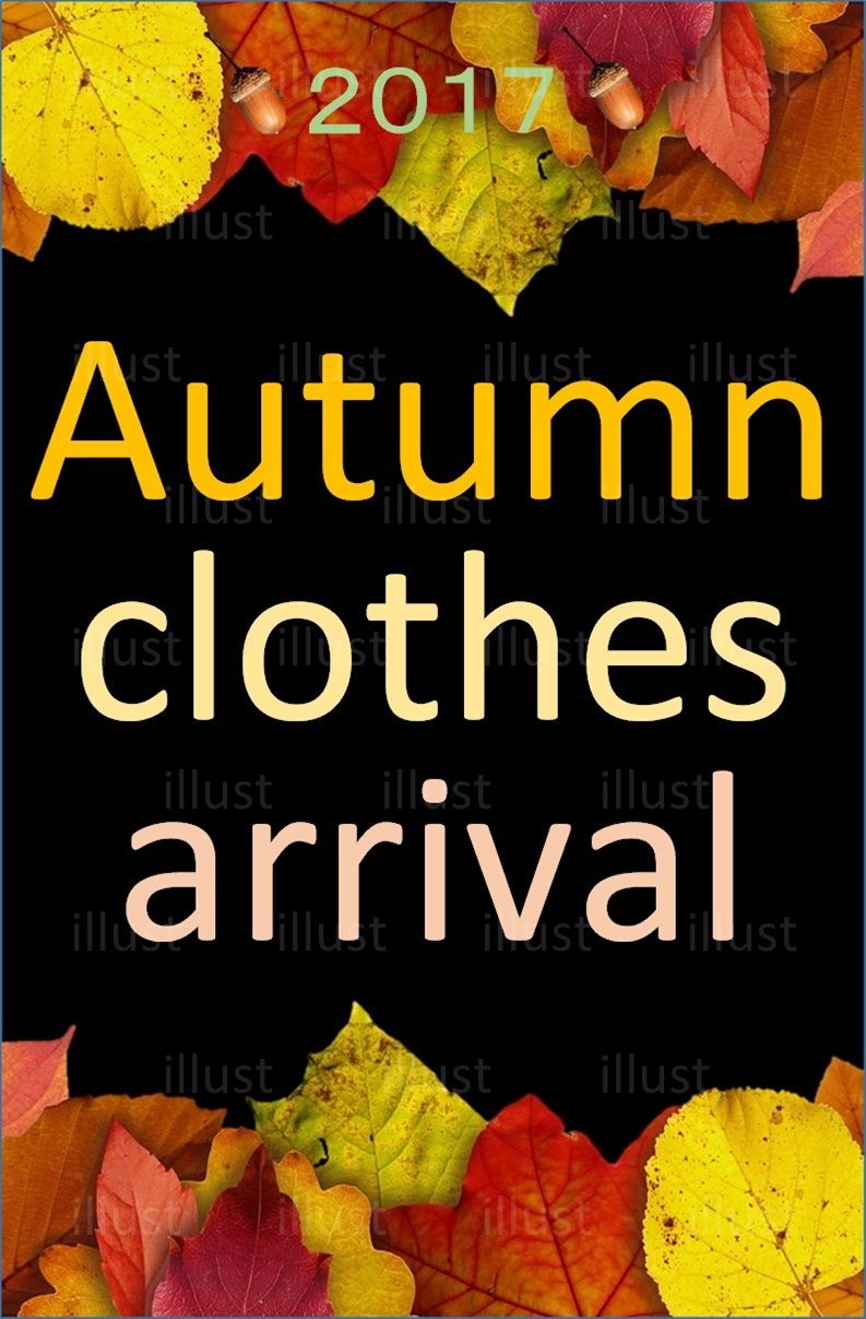 秋 売れるチラシ メッセージ広告 写真 イラスト変えたら 私の小遣いが増えました