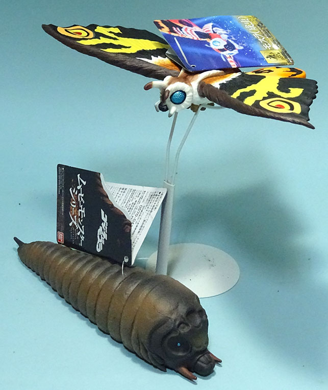 BANDAI 東宝新作ソフビ大検証「モスラ成虫＆幼虫」 ゴジラvs