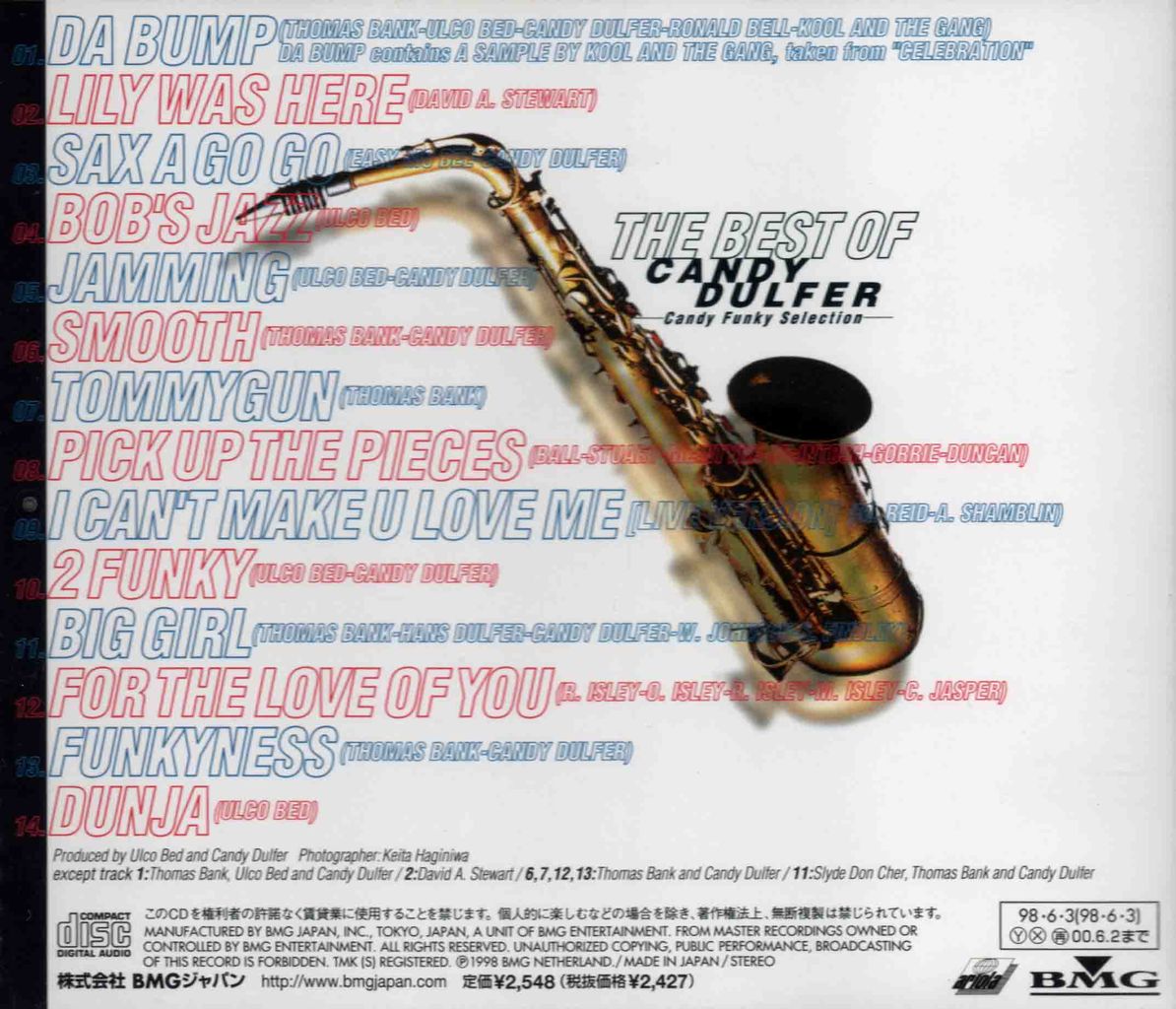 THE BEST OF CANDY DULFER -CANDY FUNKY SELECTION--2