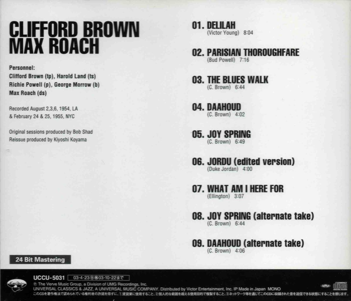 CLIFFORD BROWN=MAX ROACH-2