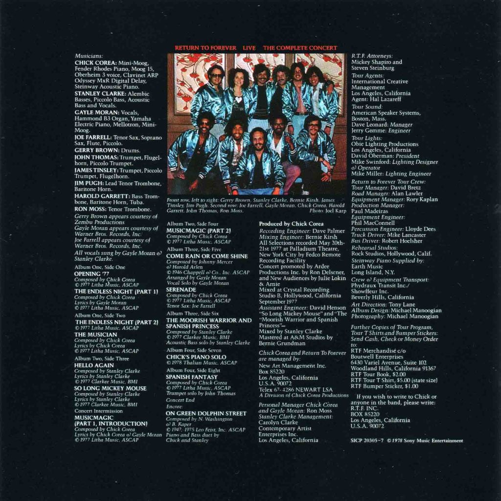 RETURN TO FOREVER LIVE:THE COMPLETE CONCERT-4
