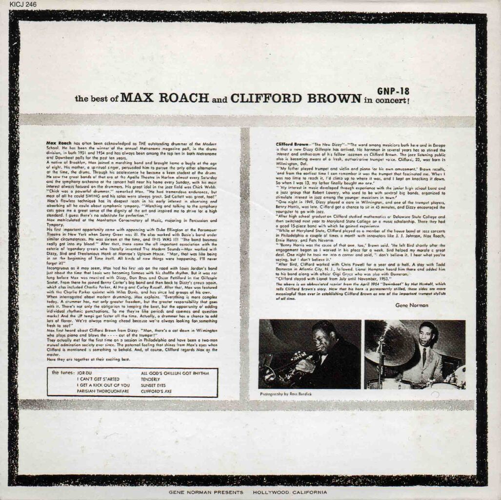 THE BEST OF MAX ROACH AND CLIFFORD BROWN IN CONCERT!-2