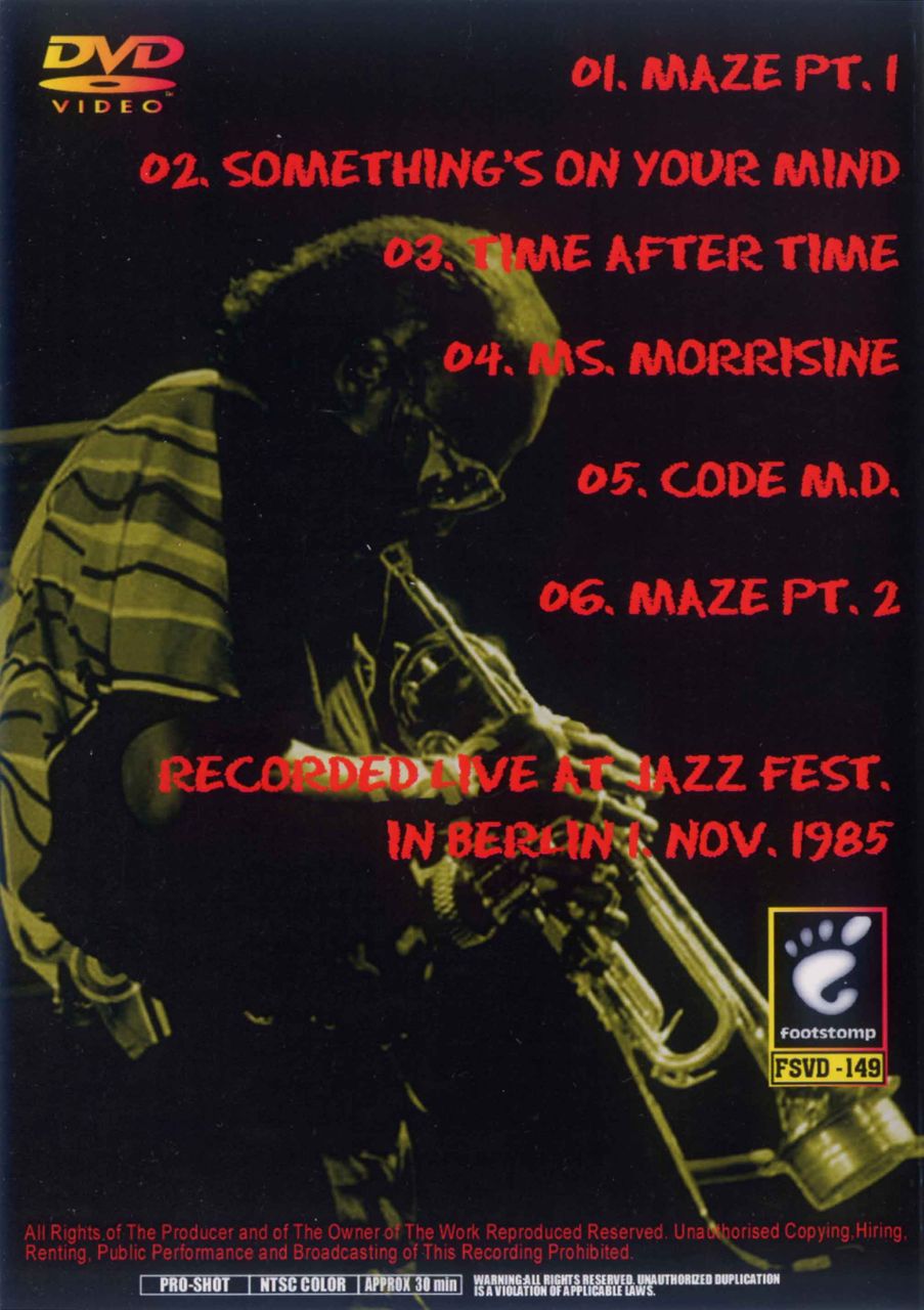 JAZZ FEST. BERLIN 1 NOV. 1985-2