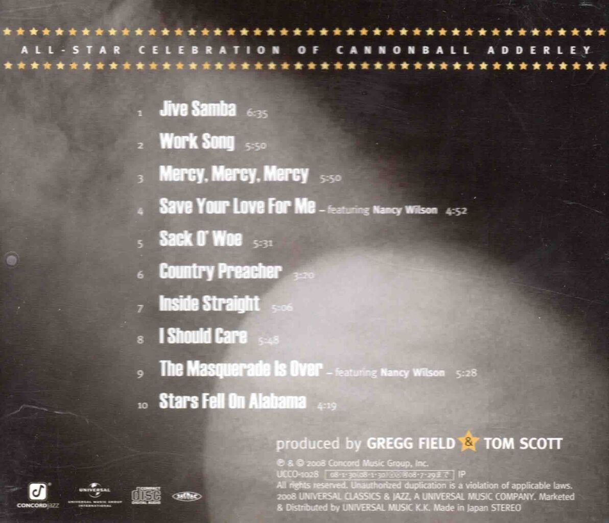 CANNON RE LOADED ALL-STAR CELEBRATION OF CANNONBALL ADDERLEY-2