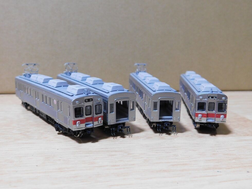 東急7200系と7600系 : Miniatur Kereta Api