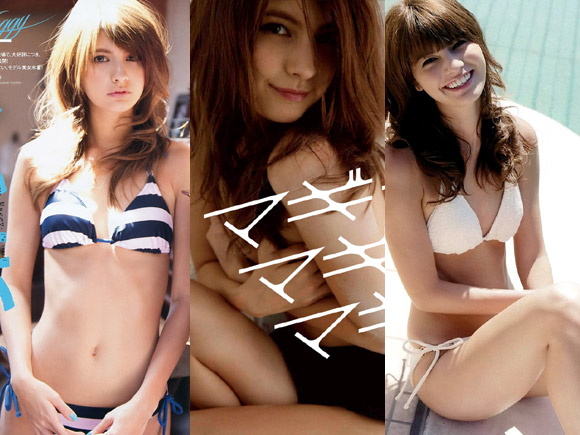 マギーが新写真集で手ブラ